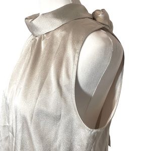 Sleeveless Tie Neck Top